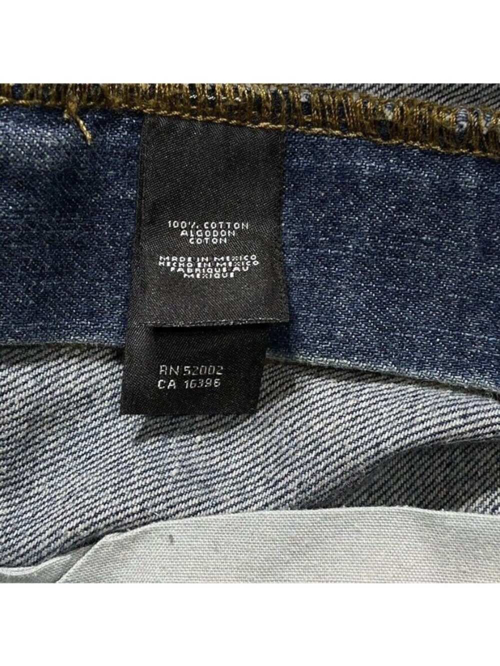 DKNY Jeans Mens Classic Fit Denim Size 34x30 100% Cotton Blue Made In Mexico - Picture 6 of 8